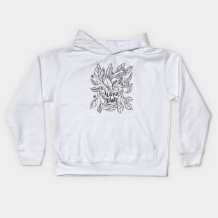 I love plants Kids Hoodie